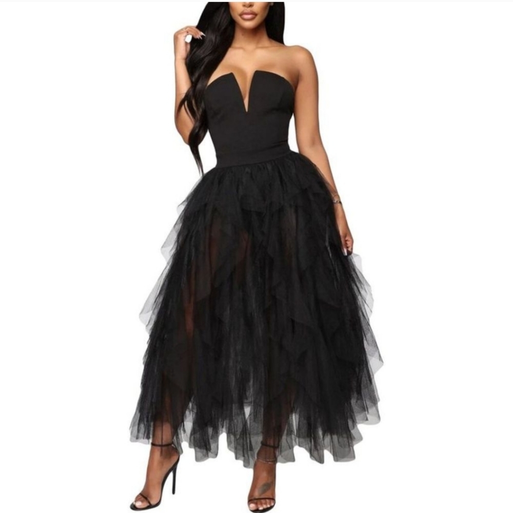 Michele Laperle Black Midi Dress in Size 4